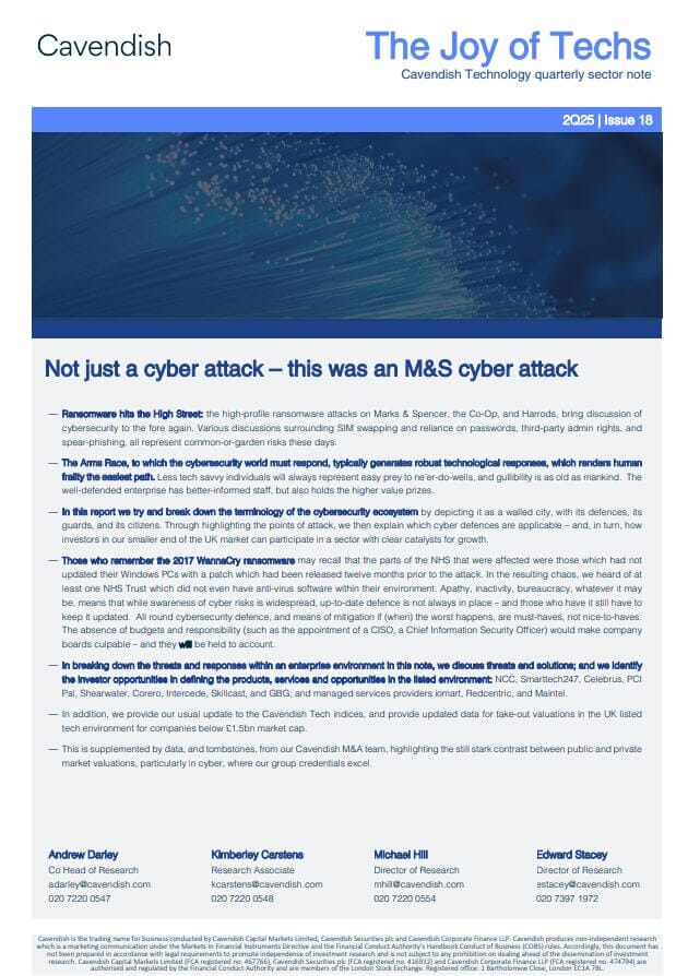 The joy of techs pic - Cavendish